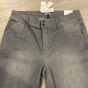 WHBM The Slim High Waist Grey Jeans